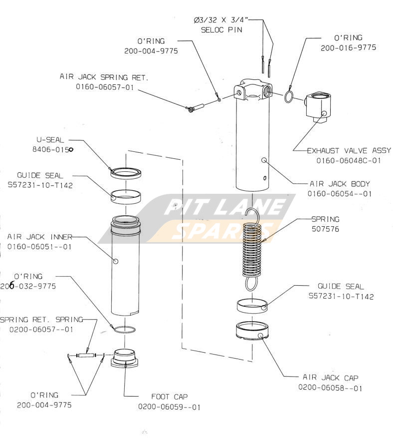 FRONT AIR JACK ASSEMBLY